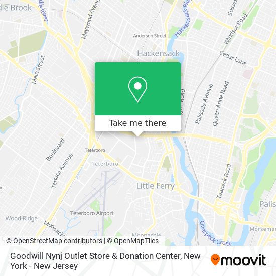Mapa de Goodwill Nynj Outlet Store & Donation Center