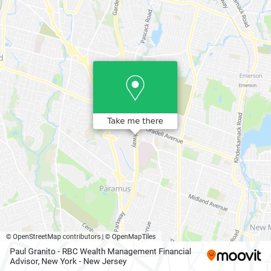 Mapa de Paul Granito - RBC Wealth Management Financial Advisor