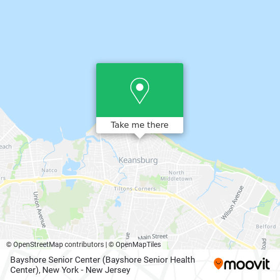 Bayshore Senior Center map