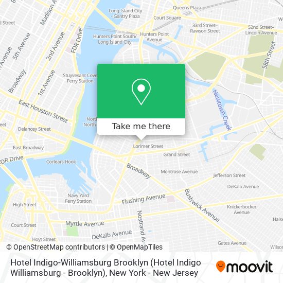 Mapa de Hotel Indigo-Williamsburg Brooklyn