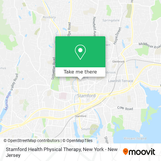 Stamford Health Physical Therapy map