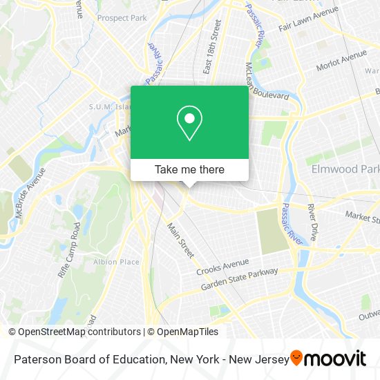 Paterson Board of Education map