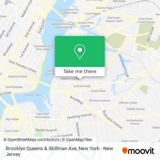 Mapa de Brooklyn Queens & Skillman Ave