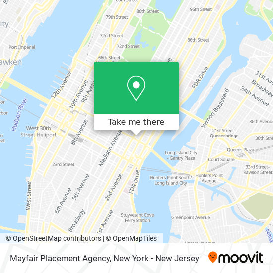 Mayfair Placement Agency map