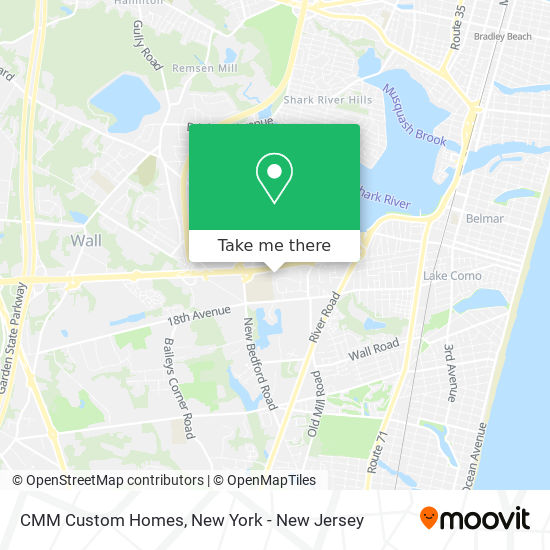CMM Custom Homes map