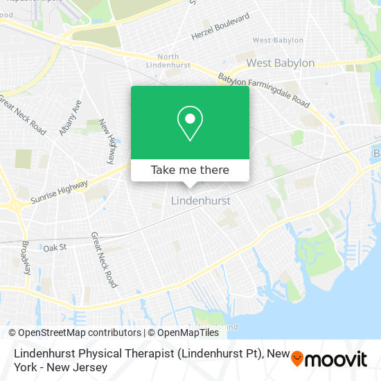 Mapa de Lindenhurst Physical Therapist (Lindenhurst Pt)