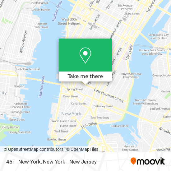 Mapa de 45r - New York