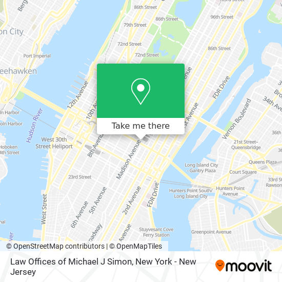 Law Offices of Michael J Simon map