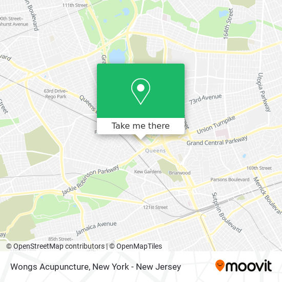 Wongs Acupuncture map