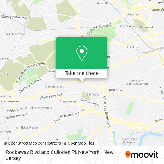 Rockaway Blvd and Culloden Pl map