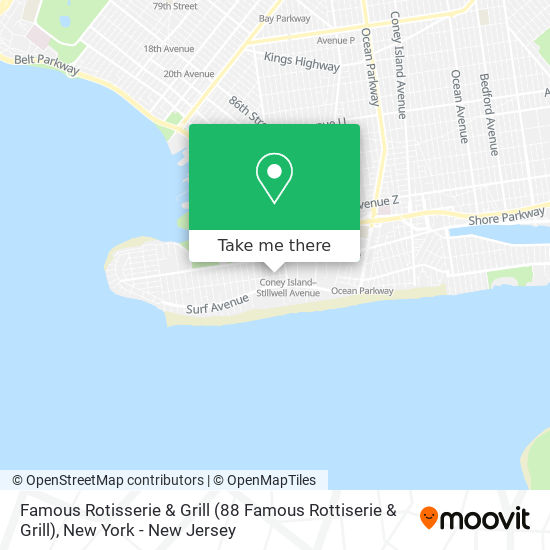 Famous Rotisserie & Grill (88 Famous Rottiserie & Grill) map