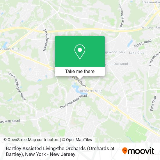 Bartley Assisted Living-the Orchards (Orchards at Bartley) map