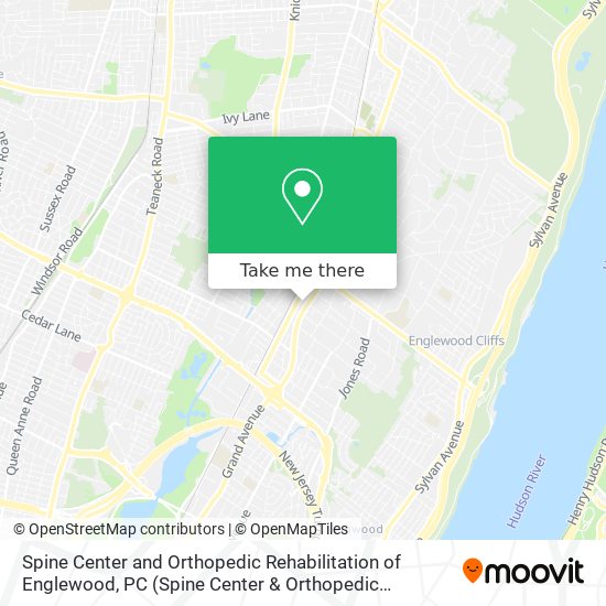 Spine Center and Orthopedic Rehabilitation of Englewood, PC map