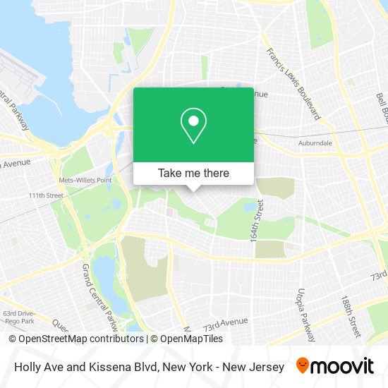 Holly Ave and Kissena Blvd map