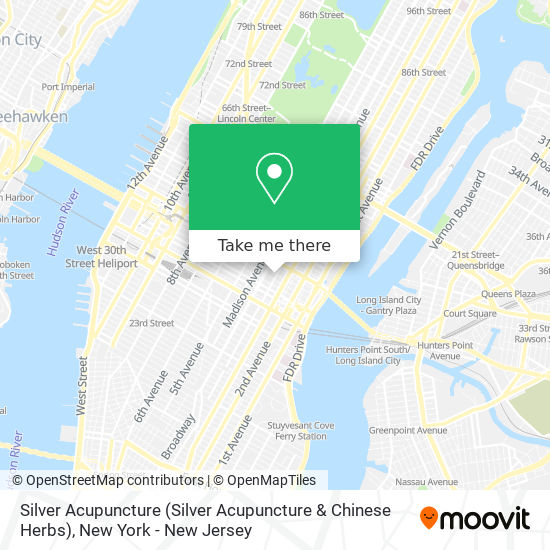 Mapa de Silver Acupuncture (Silver Acupuncture & Chinese Herbs)