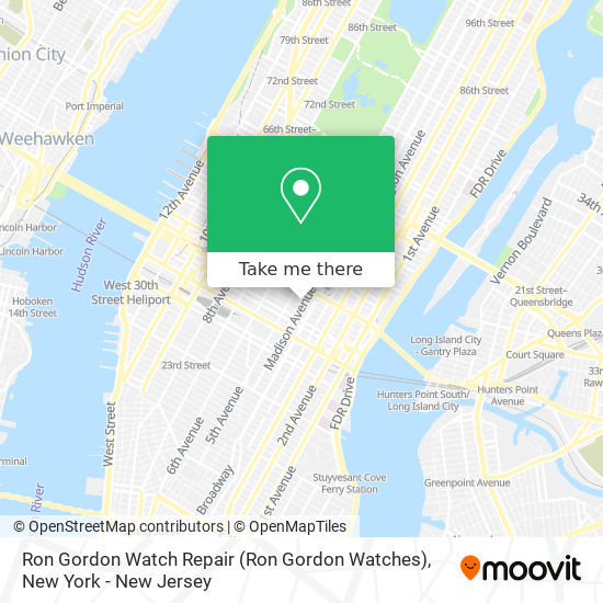 Mapa de Ron Gordon Watch Repair (Ron Gordon Watches)