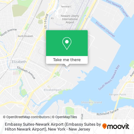 Mapa de Embassy Suites-Newark Airport (Embassy Suites by Hilton Newark Airport)