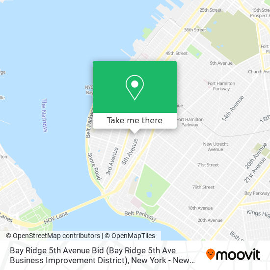 Bay Ridge 5th Avenue Bid (Bay Ridge 5th Ave Business Improvement District) map