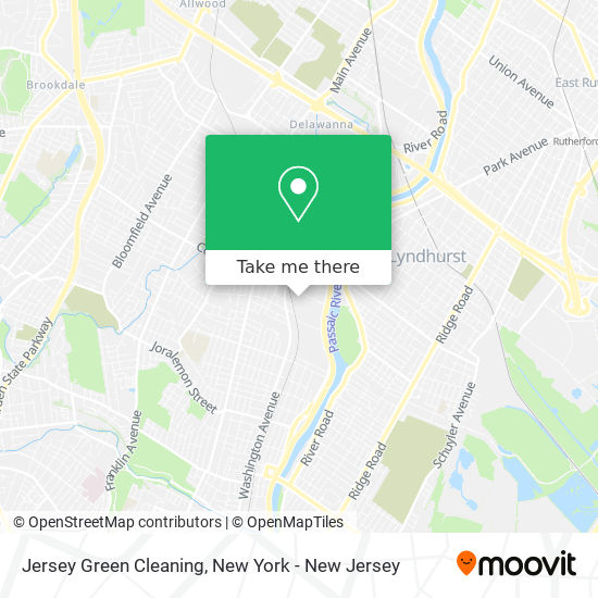Jersey Green Cleaning map