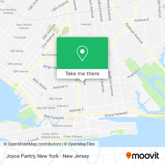 Joyce Pantry map