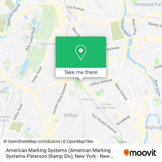 American Marking Systems (American Marking Systems-Paterson Stamp Div) map