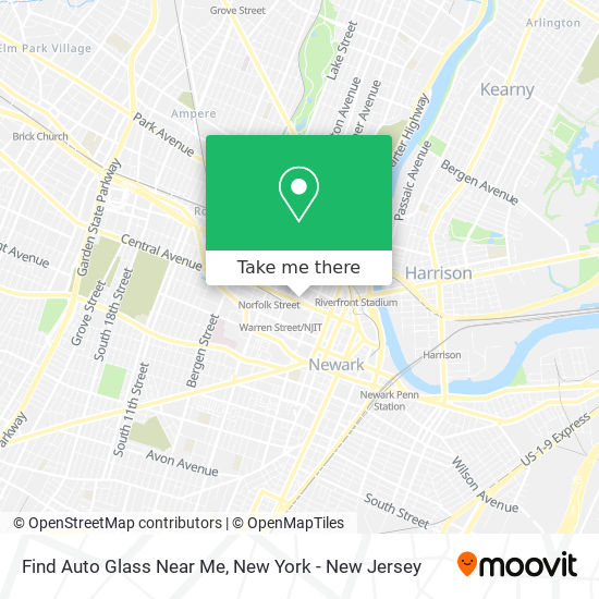 Mapa de Find Auto Glass Near Me