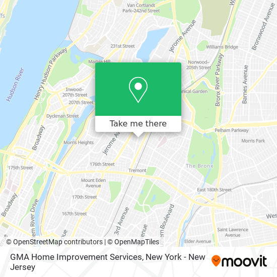 GMA Home Improvement Services map