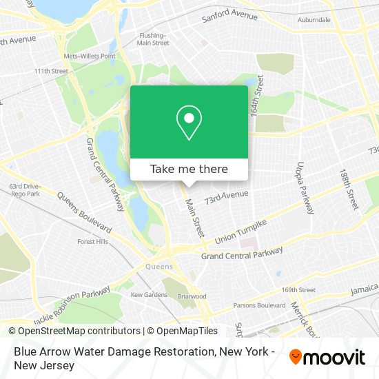 Blue Arrow Water Damage Restoration map