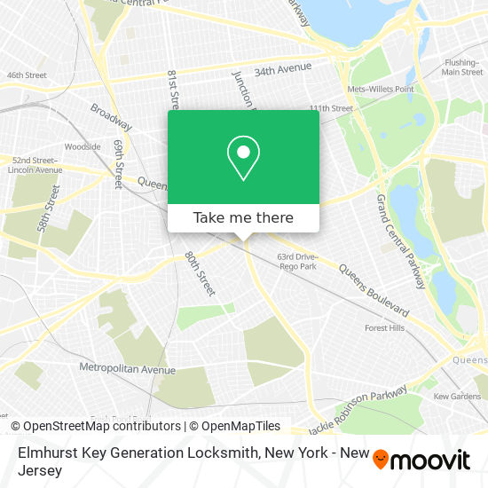 Mapa de Elmhurst Key Generation Locksmith