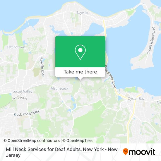 Mapa de Mill Neck Services for Deaf Adults