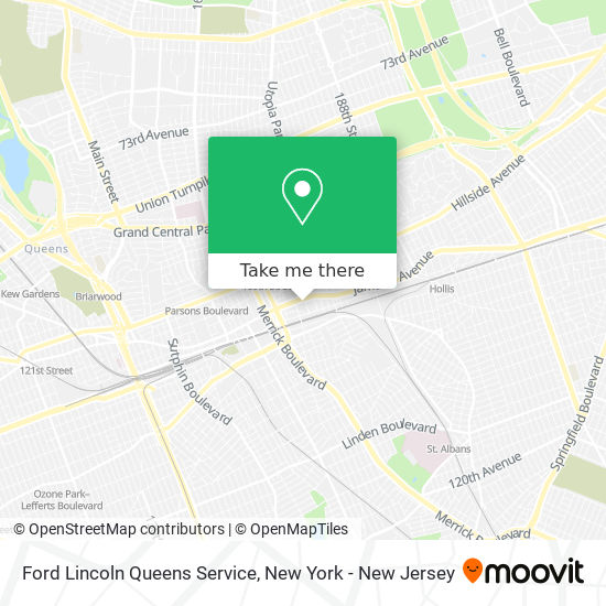 Ford Lincoln Queens Service map