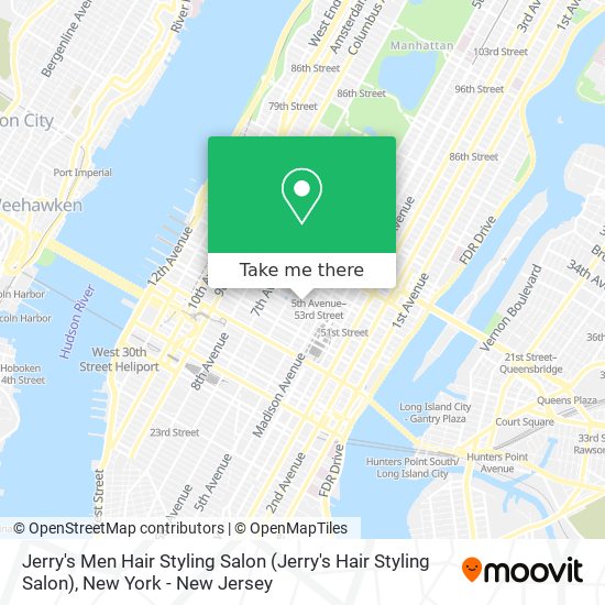 Jerry's Men Hair Styling Salon map