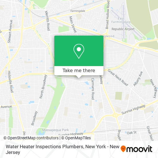 Mapa de Water Heater Inspections Plumbers