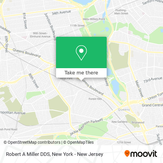 Robert A Miller DDS map