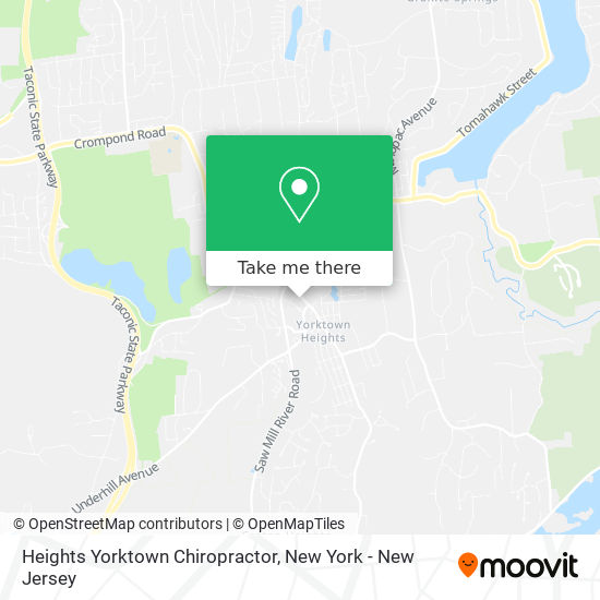 Heights Yorktown Chiropractor map