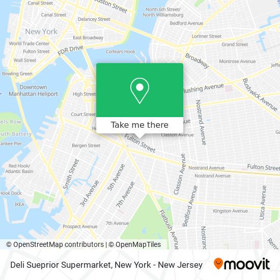 Mapa de Deli Sueprior Supermarket