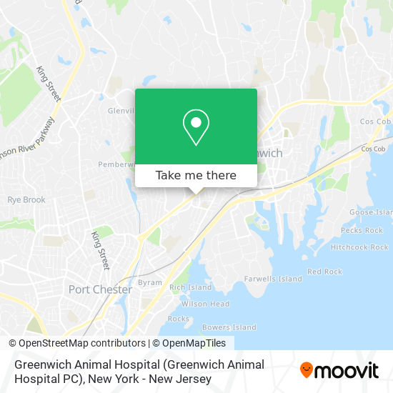 Mapa de Greenwich Animal Hospital