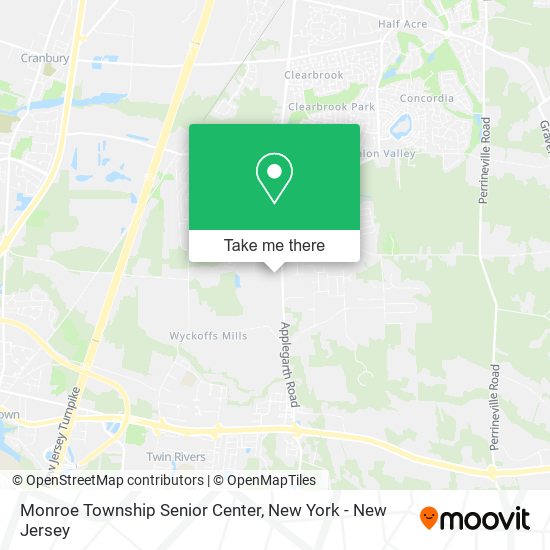 Monroe Township Senior Center map