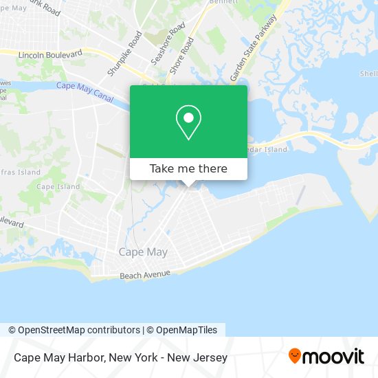 Mapa de Cape May Harbor