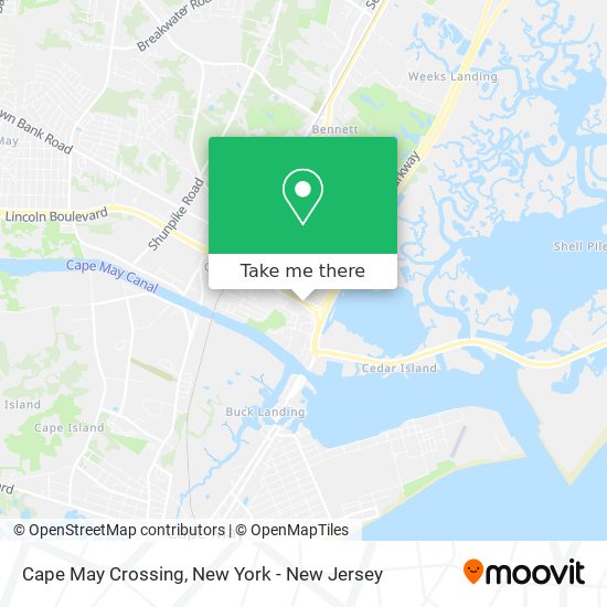 Mapa de Cape May Crossing