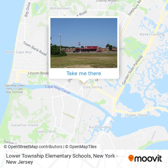 Lower Township Elementary Schools map