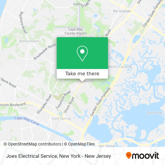 Joes Electrical Service map