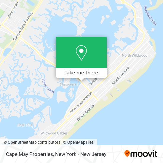 Mapa de Cape May Properties