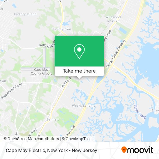 Cape May Electric map