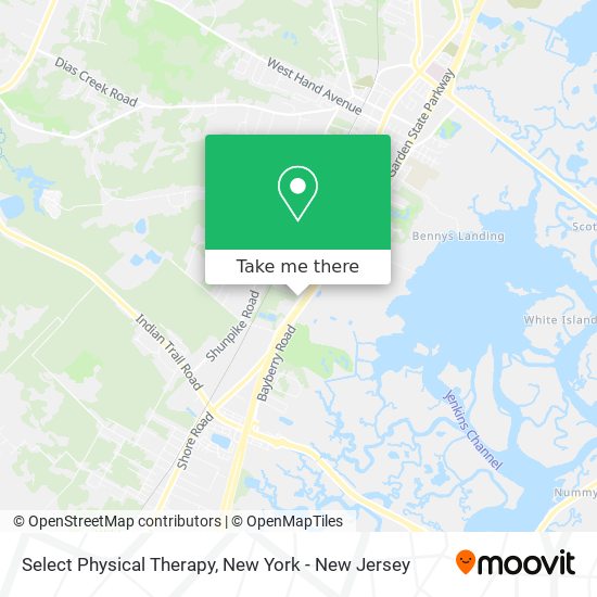 Select Physical Therapy map