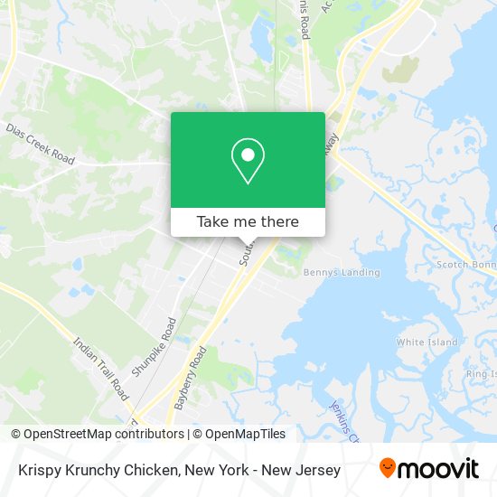 Krispy Krunchy Chicken map