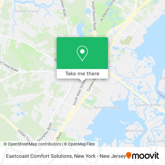 Eastcoast Comfort Solutions map