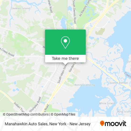 Manahawkin Auto Sales map
