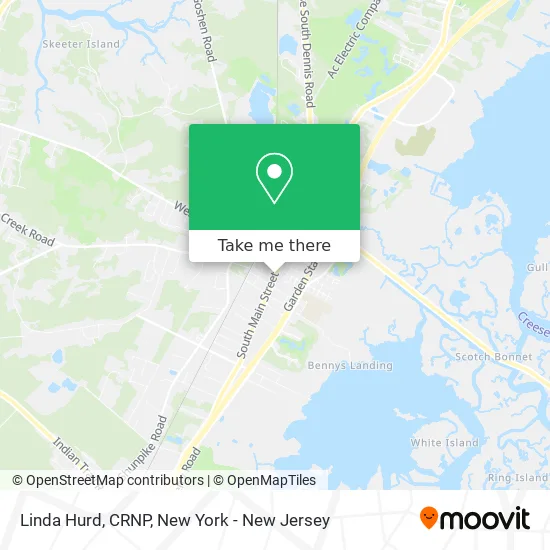 Linda Hurd, CRNP map