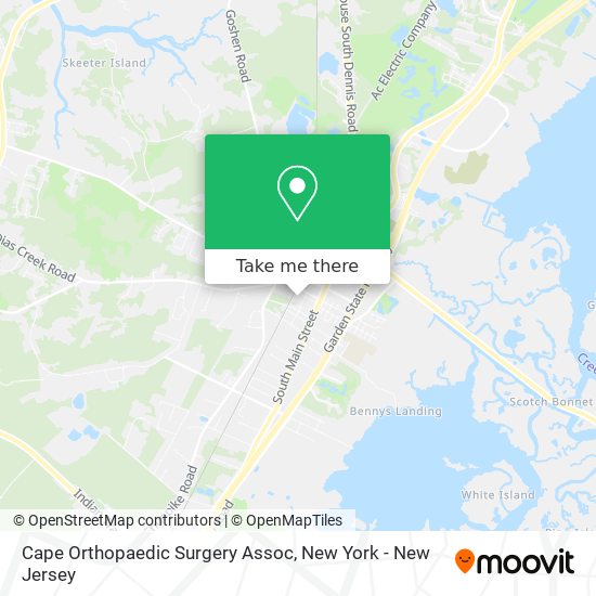 Cape Orthopaedic Surgery Assoc map